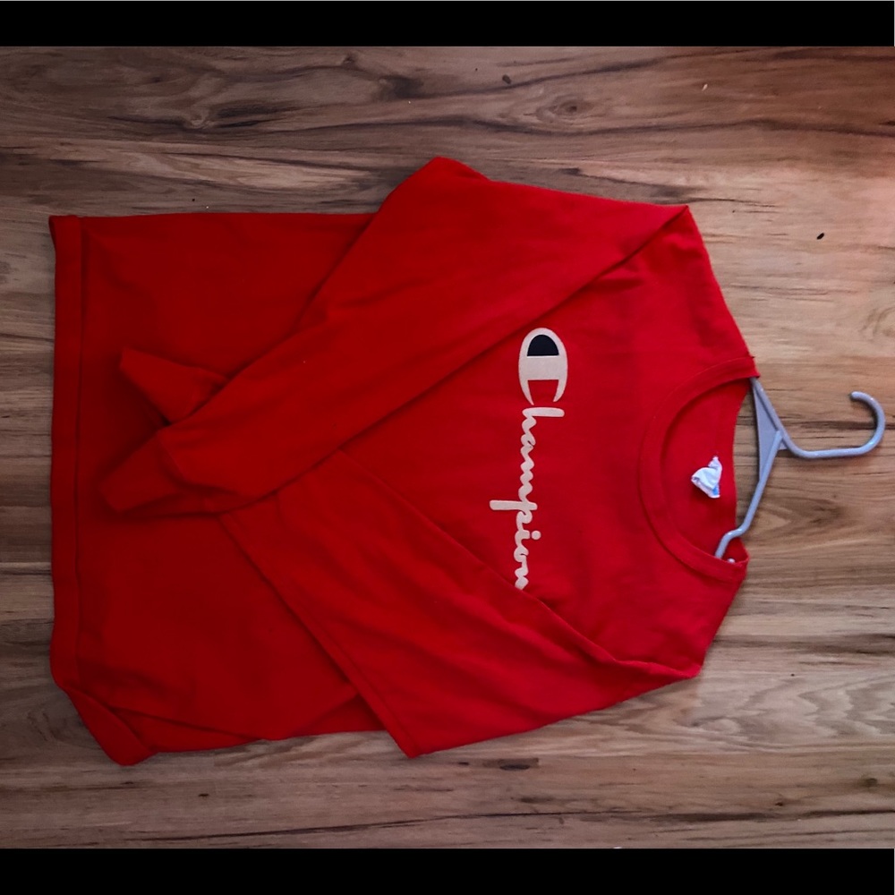 Red champion long sleeve